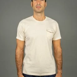 The Rite Stuff Heavyweight 9 Oz. Loopwheel Pocket T-shirt (Ecru)