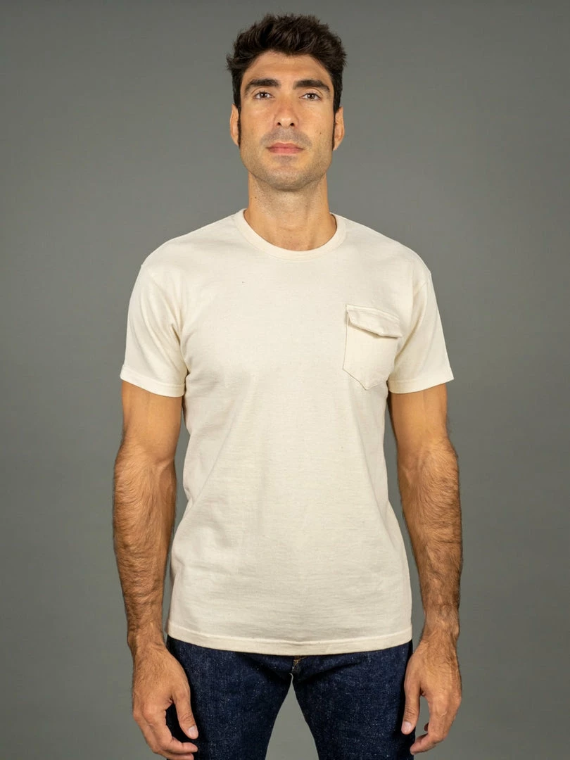 The Rite Stuff Heavyweight 9 Oz. Loopwheel Pocket T-shirt (Ecru) 3 The Rite Stuff Heavyweight 9 Oz. Loopwheel Pocket T-shirt (Ecru)