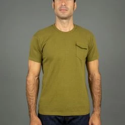 The Rite Stuff Heavyweight 9 Oz. Loopwheel Pocket T-shirt (Olive)