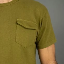 The Rite Stuff Heavyweight 9 Oz. Loopwheel Pocket T-shirt (Olive)