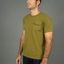 The Rite Stuff Heavyweight 9 Oz. Loopwheel Pocket T-shirt (Olive)