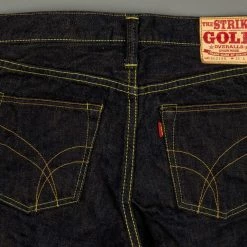 The Strike Gold 2109 Brown Weft Slim Tapered Jeans