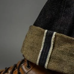 The Strike Gold 2109 Brown Weft Slim Tapered Jeans