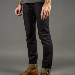 The Strike Gold 2109 Brown Weft Slim Tapered Jeans