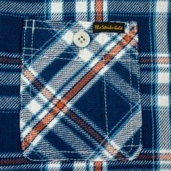 The Strike Gold Check Work Flannel Shirt Navy