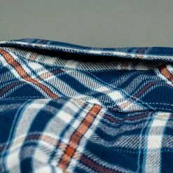 The Strike Gold Check Work Flannel Shirt Navy