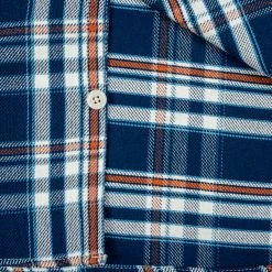 The Strike Gold Check Work Flannel Shirt Navy