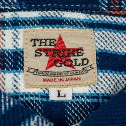 The Strike Gold Check Work Flannel Shirt Navy