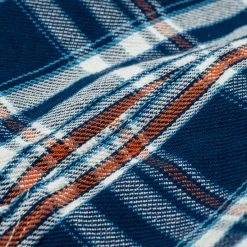 The Strike Gold Check Work Flannel Shirt Navy