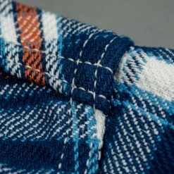 The Strike Gold Check Work Flannel Shirt Navy