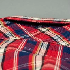 The Strike Gold Check Work Flannel Shirt Red
