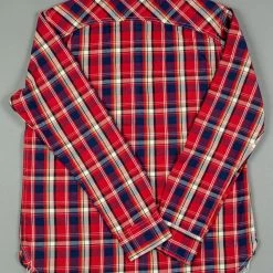 The Strike Gold Check Work Flannel Shirt Red