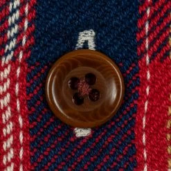 The Strike Gold Check Work Flannel Shirt Red