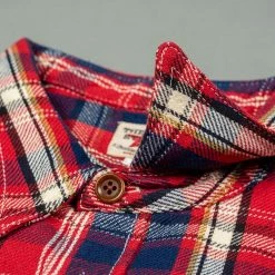 The Strike Gold Check Work Flannel Shirt Red