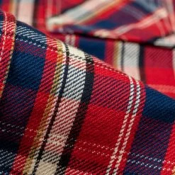 The Strike Gold Check Work Flannel Shirt Red