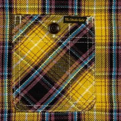 The Strike Gold Check Work Flannel Shirt Yellow