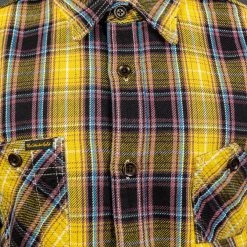 The Strike Gold Check Work Flannel Shirt Yellow