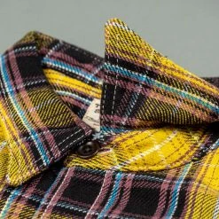 The Strike Gold Check Work Flannel Shirt Yellow