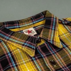The Strike Gold Check Work Flannel Shirt Yellow