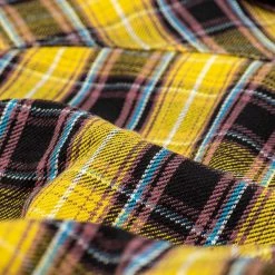 The Strike Gold Check Work Flannel Shirt Yellow