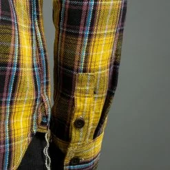 The Strike Gold Check Work Flannel Shirt Yellow