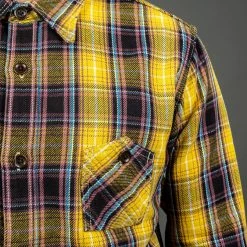 The Strike Gold Check Work Flannel Shirt Yellow