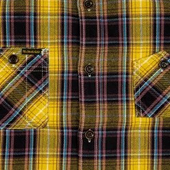 The Strike Gold Check Work Flannel Shirt Yellow