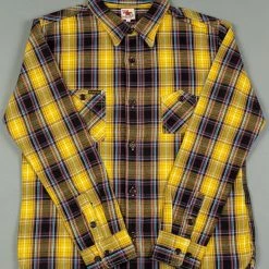 The Strike Gold Check Work Flannel Shirt Yellow