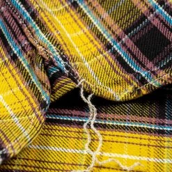 The Strike Gold Check Work Flannel Shirt Yellow