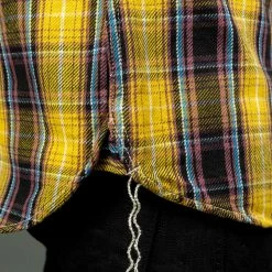 The Strike Gold Check Work Flannel Shirt Yellow
