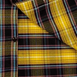 The Strike Gold Check Work Flannel Shirt Yellow