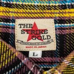 The Strike Gold Check Work Flannel Shirt Yellow