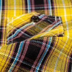 The Strike Gold Check Work Flannel Shirt Yellow