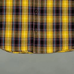 The Strike Gold Check Work Flannel Shirt Yellow