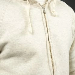 The Strike Gold Loopwheeled Zip Hoodie (Oatmeal)