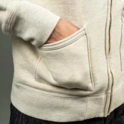 The Strike Gold Loopwheeled Zip Hoodie (Oatmeal)