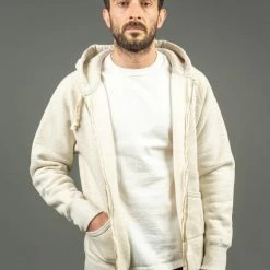 The Strike Gold Loopwheeled Zip Hoodie (Oatmeal)