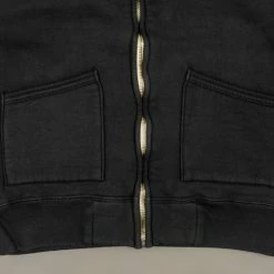 The Strike Gold Loopwheeled Zip Hoodie (Black)