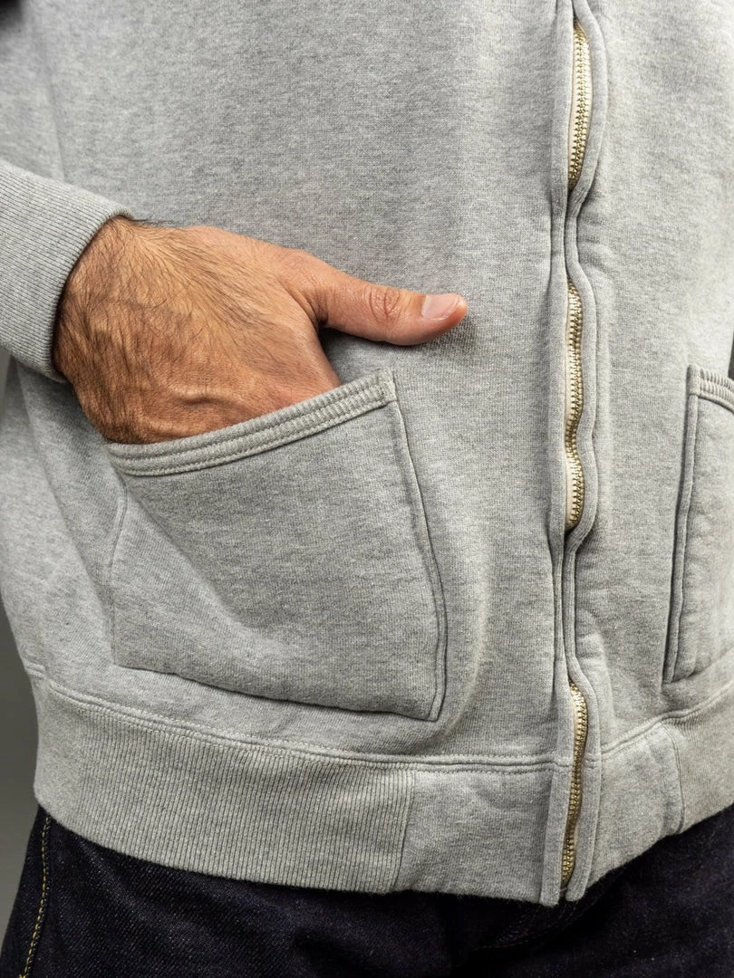 The Strike Gold Loopwheeled Zip Hoodie (Grey) 8 The Strike Gold Loopwheeled Zip Hoodie (Grey)