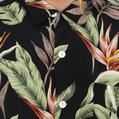 NEW ARRIVALS Trophy Clothing Duke Hawaiian Shirt Black