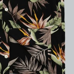 NEW ARRIVALS Trophy Clothing Duke Hawaiian Shirt Black