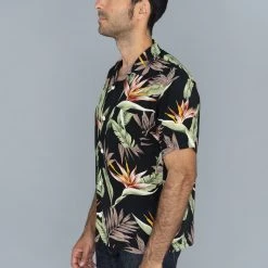 NEW ARRIVALS Trophy Clothing Duke Hawaiian Shirt Black