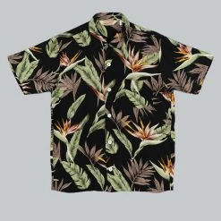 NEW ARRIVALS Trophy Clothing Duke Hawaiian Shirt Black