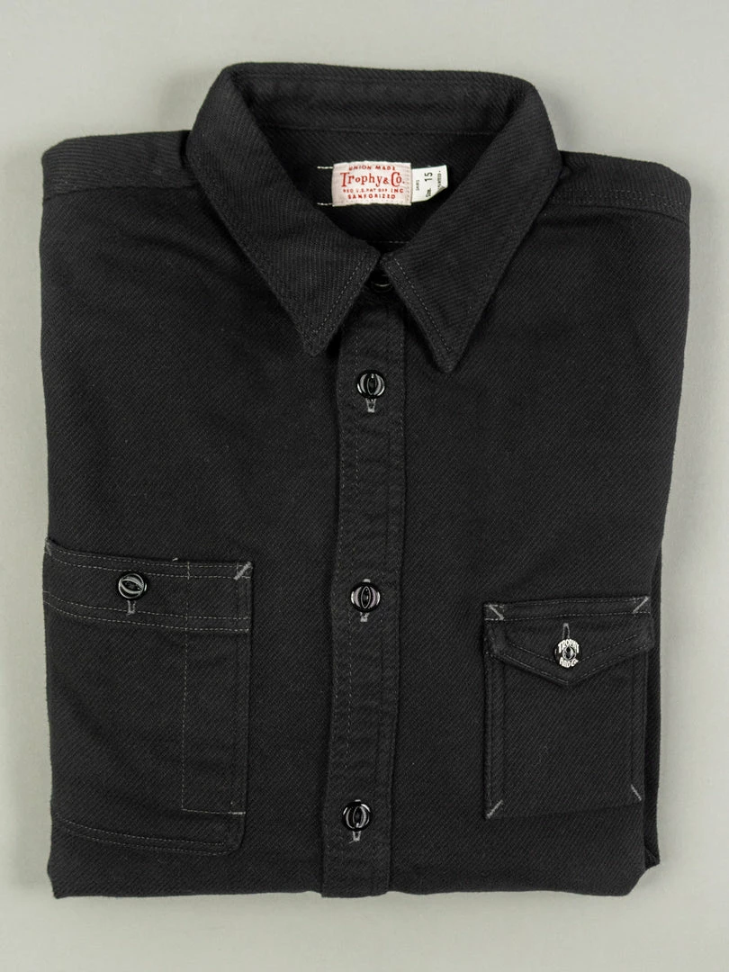 Trophy Clothing Machine Age Flannel Shirt Black 12 Trophy Clothing Machine Age Flannel Shirt Black