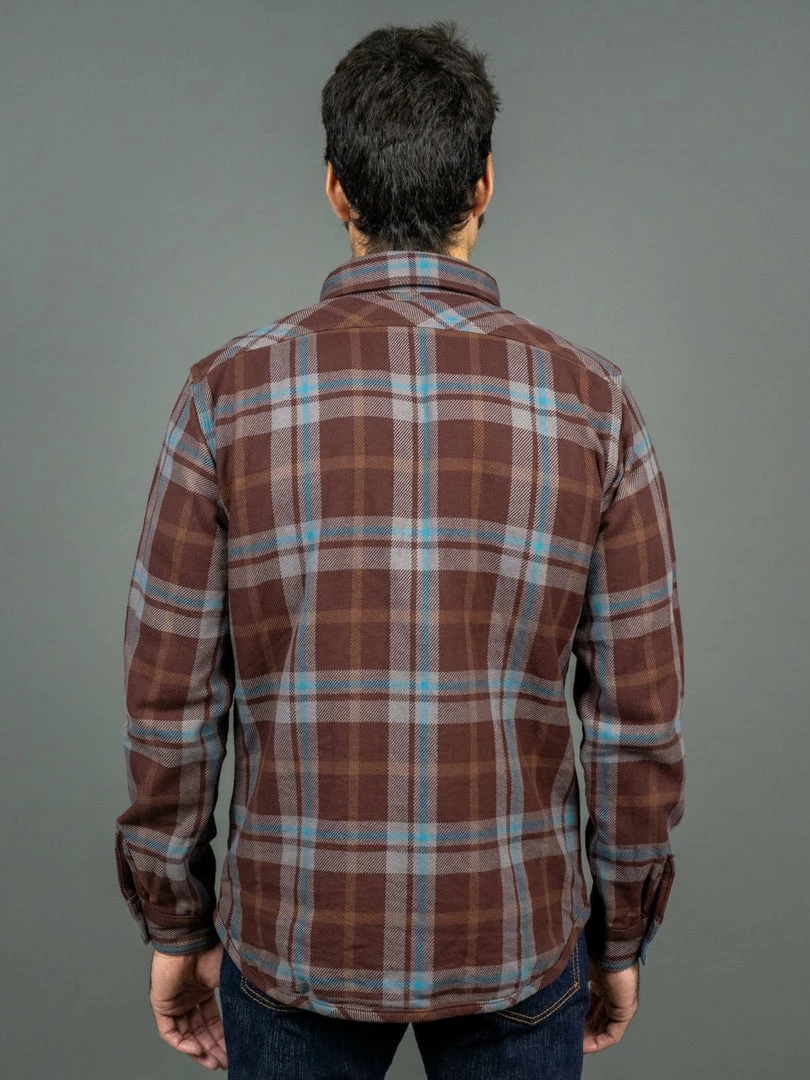 UES Extra Heavy Flannel Shirt Wine 4 UES Extra Heavy Flannel Shirt Wine