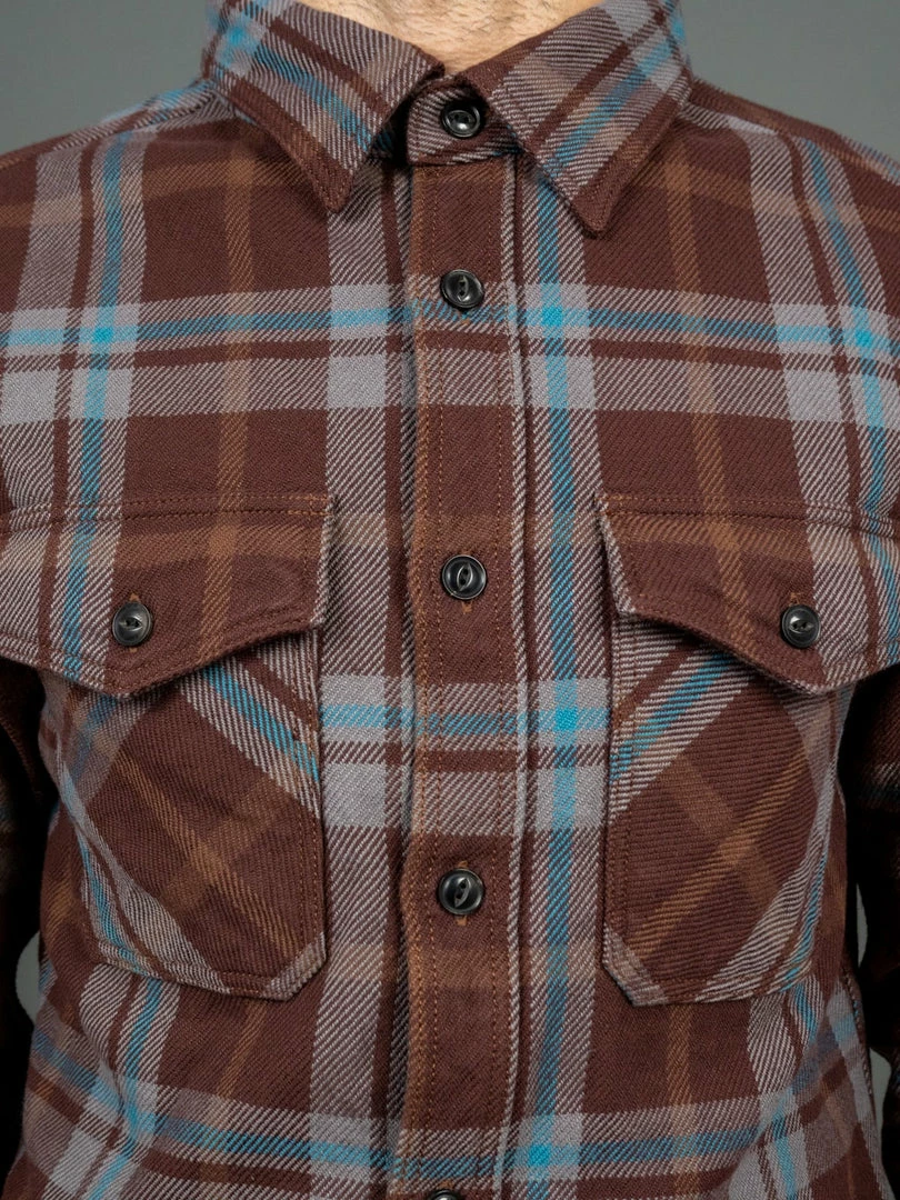 UES Extra Heavy Flannel Shirt Wine 7 UES Extra Heavy Flannel Shirt Wine
