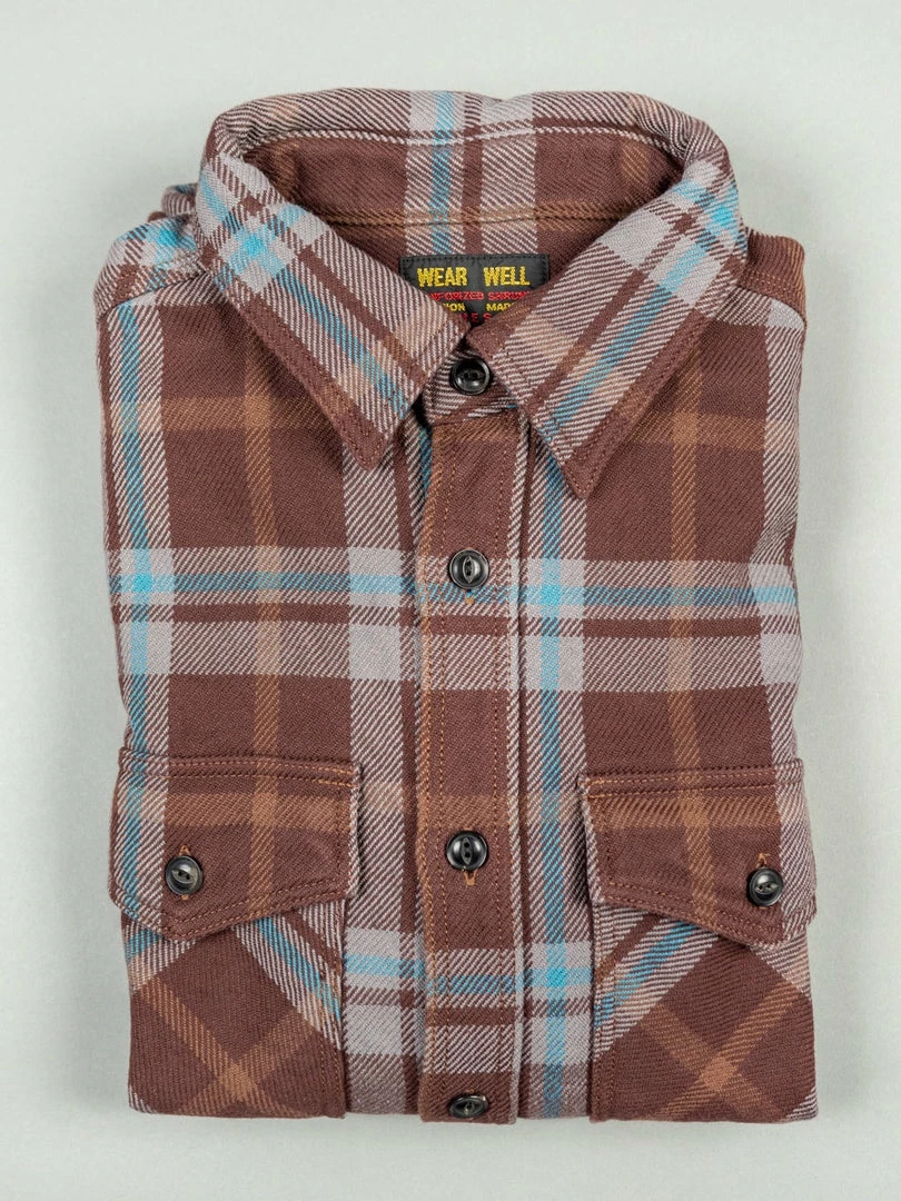 UES Extra Heavy Flannel Shirt Wine 10 UES Extra Heavy Flannel Shirt Wine