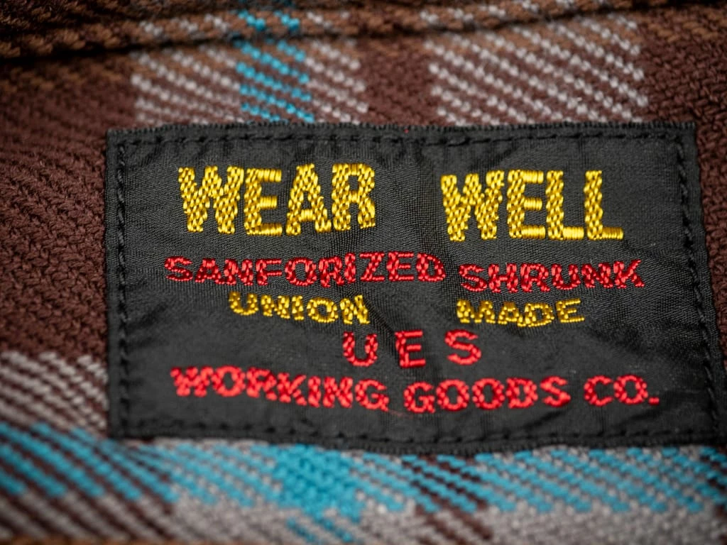 UES Extra Heavy Flannel Shirt Wine 21 UES Extra Heavy Flannel Shirt Wine