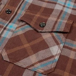 UES Extra Heavy Flannel Shirt Wine 35 UES Extra Heavy Flannel Shirt Wine