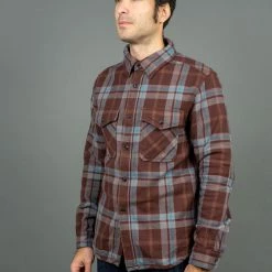 UES Extra Heavy Flannel Shirt Wine 28 UES Extra Heavy Flannel Shirt Wine